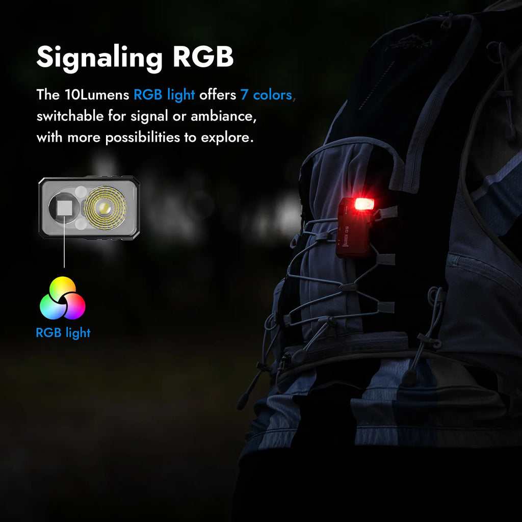 Illuminate Your Adventures with the WUBEN G5 Pocket Flashlight – 400 Lumens, RGB Light, and USB-C Rechargeable for EDC, Camping, and Night Work