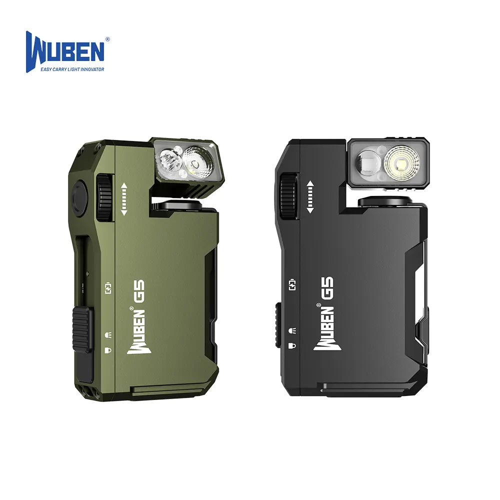 Illuminate Your Adventures with the WUBEN G5 Pocket Flashlight – 400 Lumens, RGB Light, and USB-C Rechargeable for EDC, Camping, and Night Work